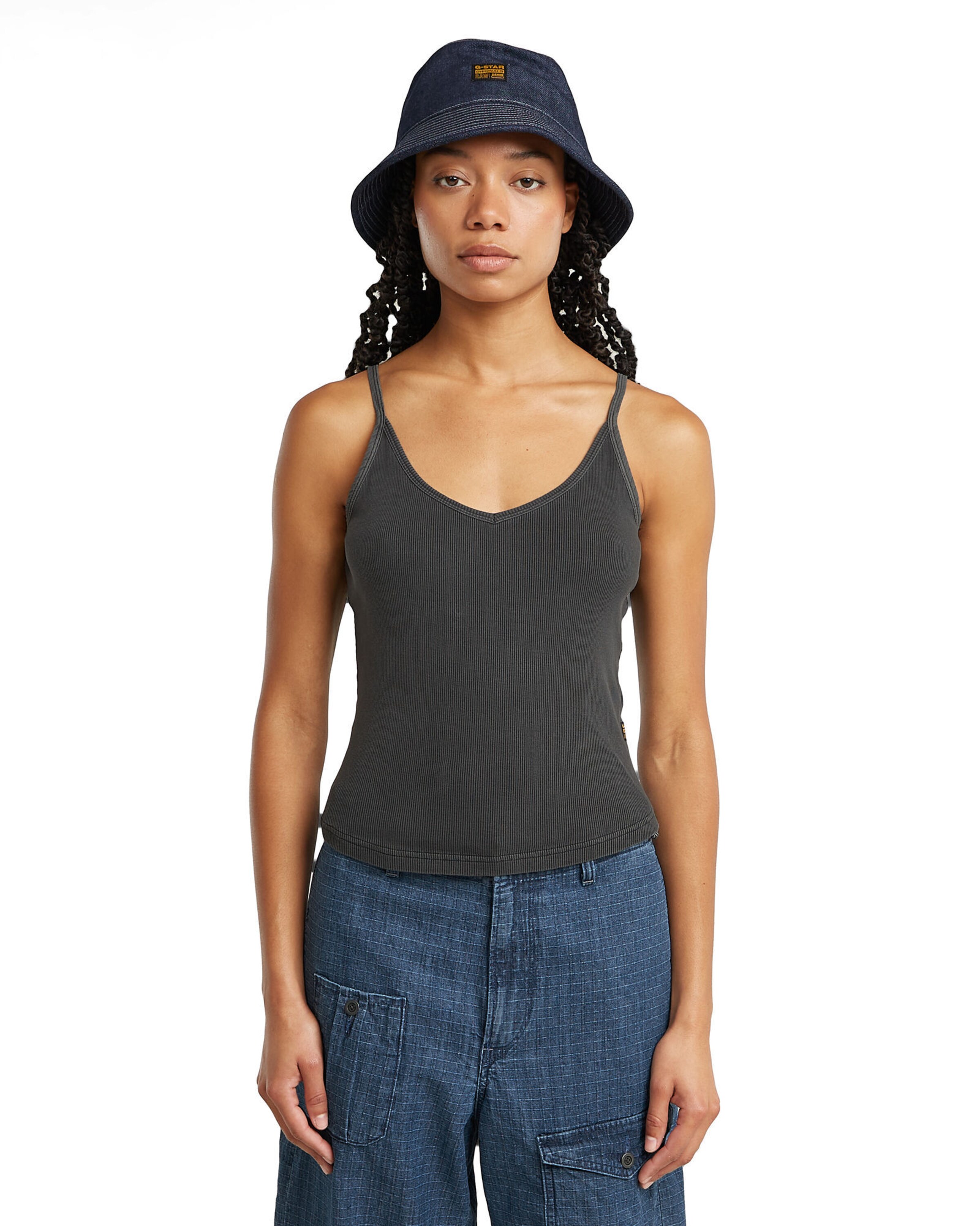 G-STAR Top in Schwarz: Vorderseite