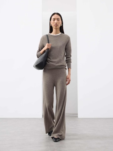 Wide Leg Pantalon Marks & Spencer en gris : devant