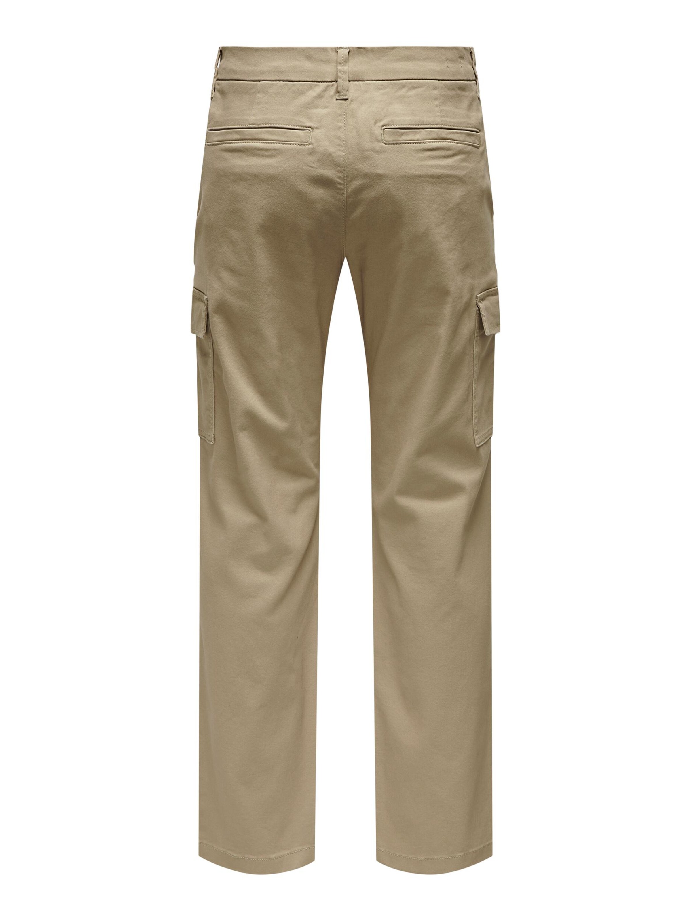 Only & Sons Loose fit Cargo Pants in Beige