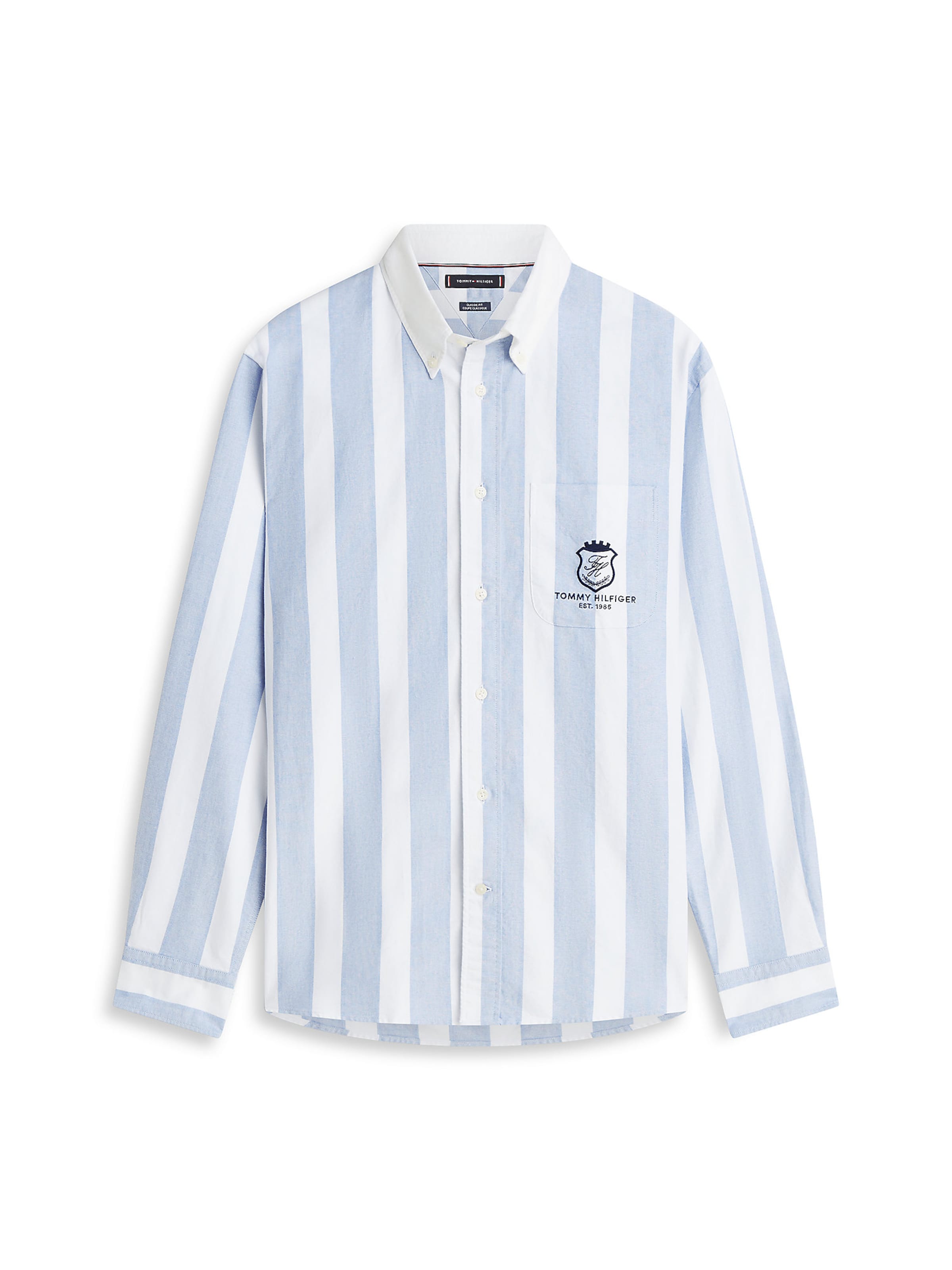 TOMMY HILFIGER Regular fit Overhemd in Blauw: voorkant