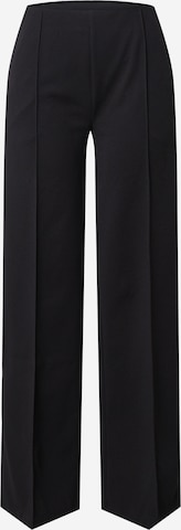 modström - Pierna ancha Pantalón de pinzas 'Gene' en negro: frente