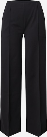 modström Wide leg Pleated Pants 'Gene' in Black: front