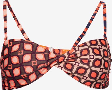 Superdry Bandeau Bikinitop in Roze: voorkant