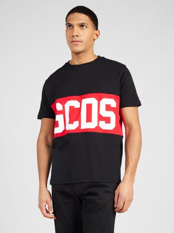 melns GCDS T-Krekls: no priekšpuses