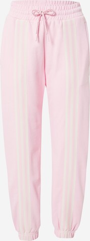 ADIDAS ORIGINALS Tapered Pants 'Adicolor 70S 3-Stripes' in Pink: front