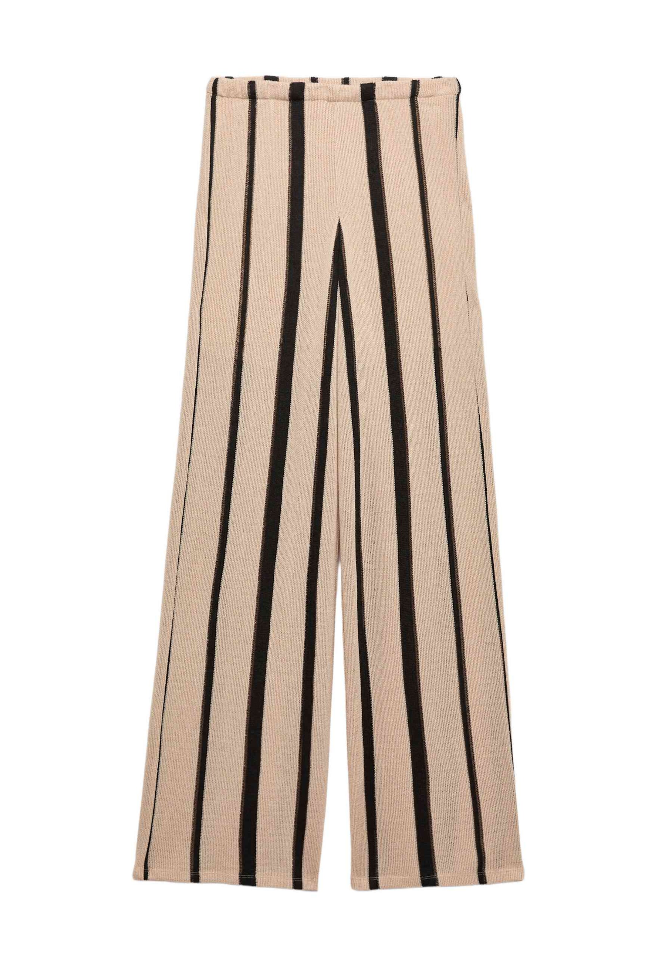 Marks & Spencer Wide Leg Hose in Beige: Vorderseite