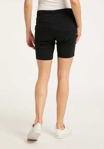 DreiMaster Vintage Slimfit Shorts in Schwarz
