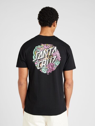 Santa Cruz - Camisa 'DRESSEN ROSE' em preto: frente