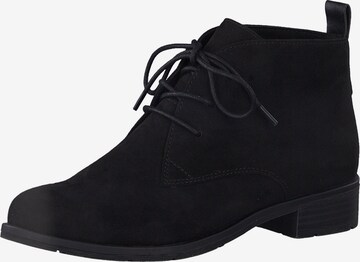 MARCO TOZZI Lace-up bootie in Black: front