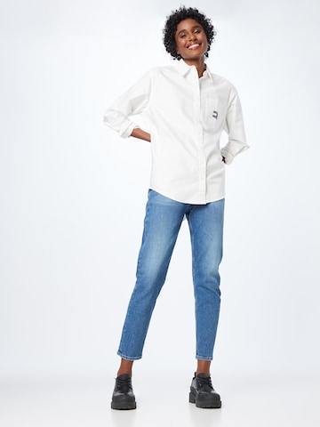 Camicia da donna di Tommy Jeans in bianco