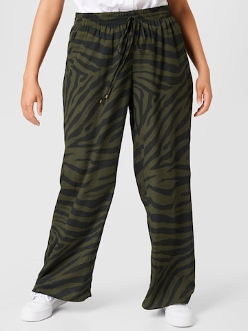 Regular Pantaloni 'ZIAKASH' de la Lauren Ralph Lauren Plus pe verde: față