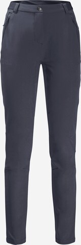 JACK WOLFSKIN Regular Athletic Pants 'GEIGELSTEIN' in Grey: front