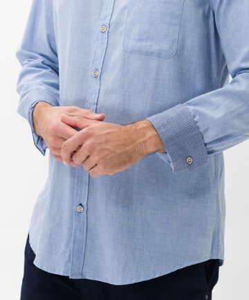 BRAX Regular fit Button Up Shirt 'DANIEL' in Blue