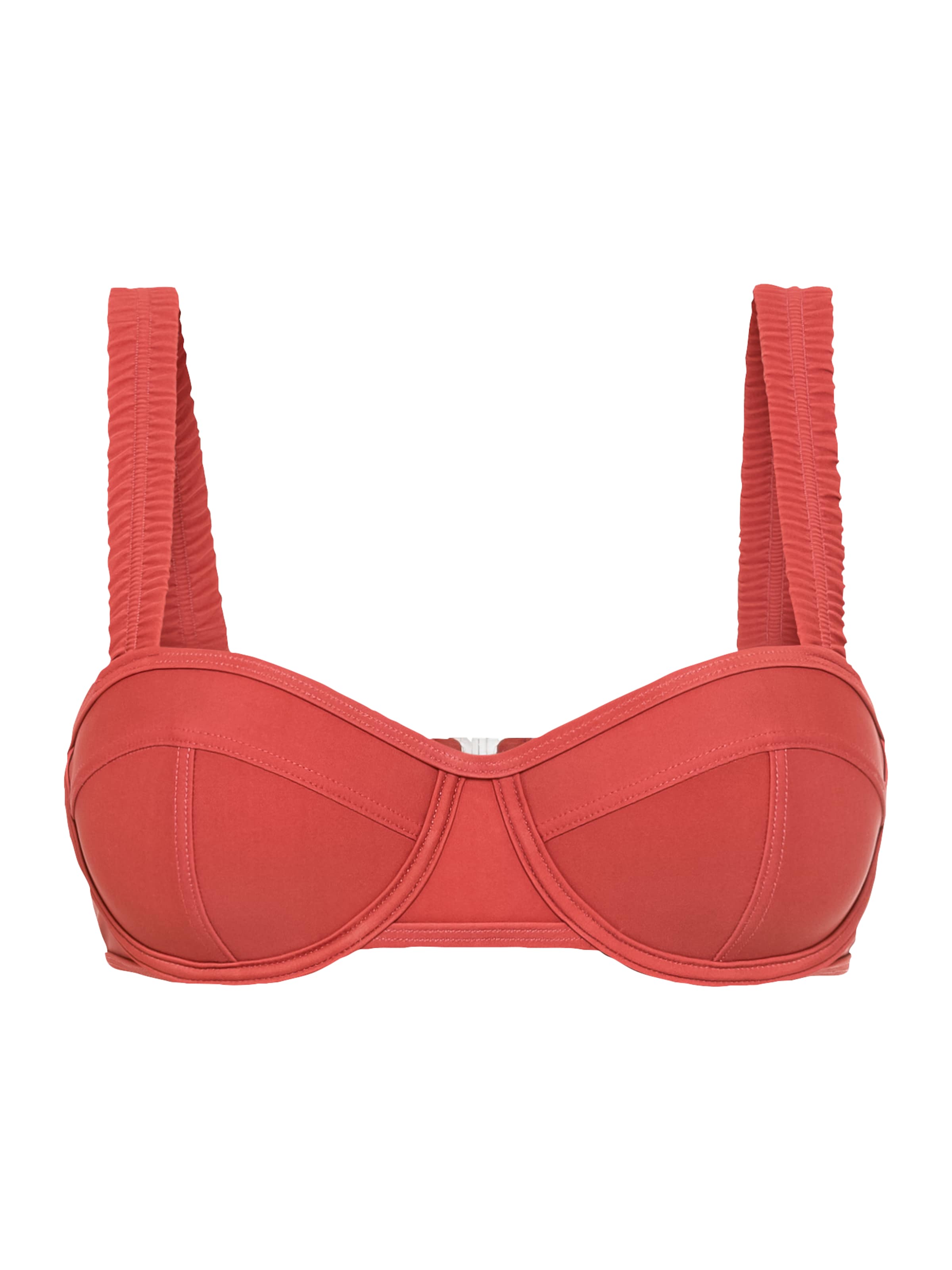 LSCN by LASCANA Bikiinitopp 'Gina', värv punane: eest vaates