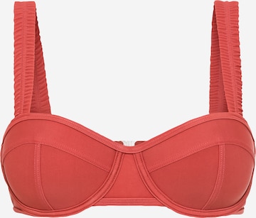 LSCN by LASCANA - Balconet Top de bikini 'Gina' en rojo: frente