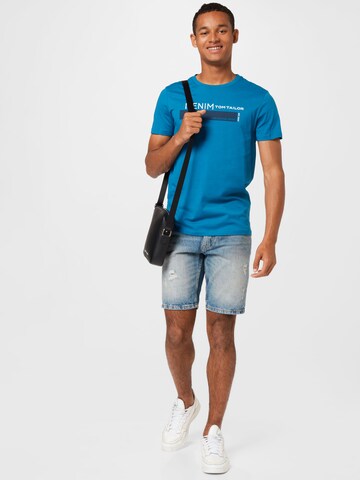 TOM TAILOR DENIM Футболка в Синий