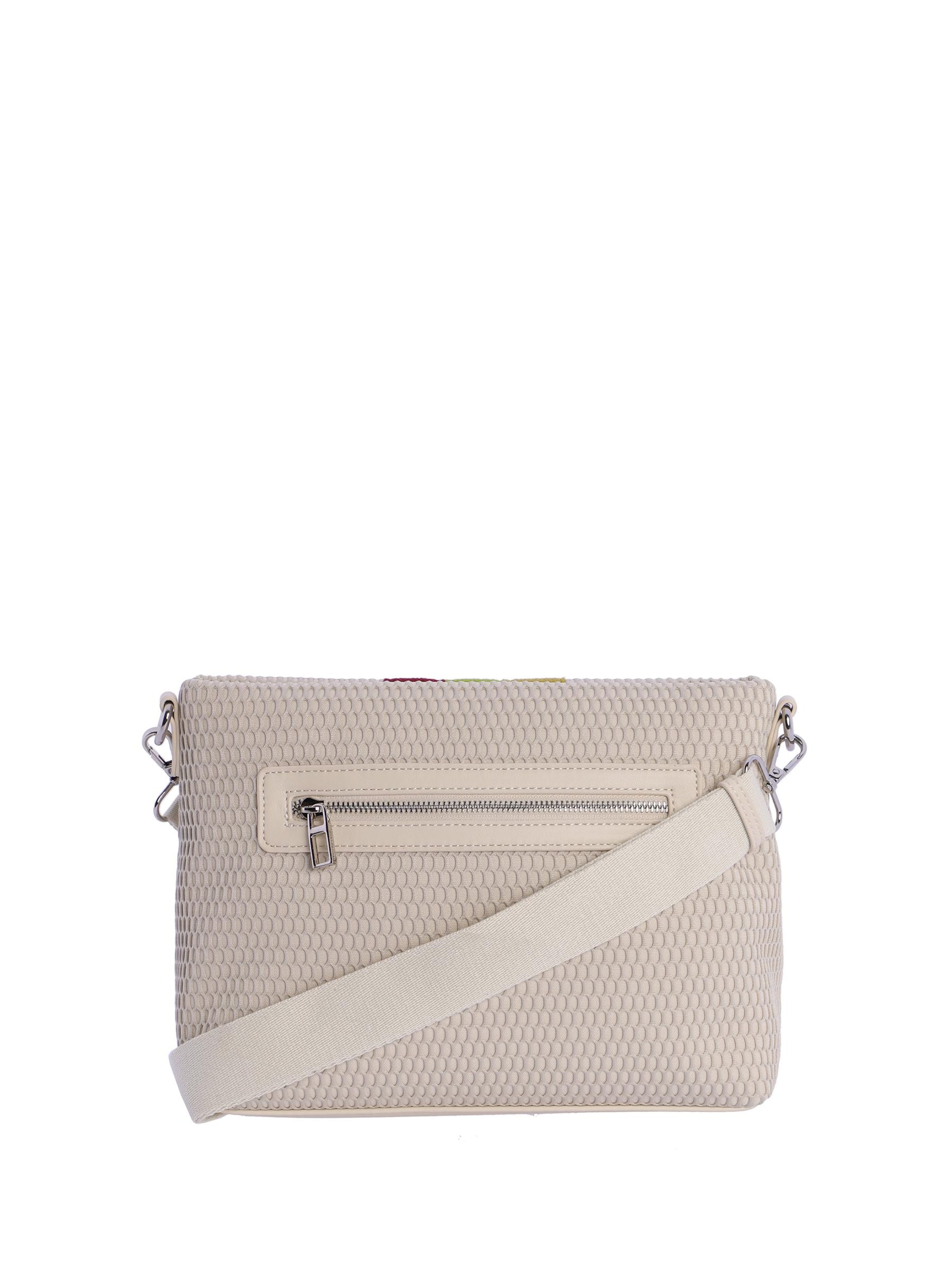 Don Algodon - Bolso de hombro 'Bolso bandolera para mujer de Don Algodon Lourdes color beige de material de malla con cremallera' en beige