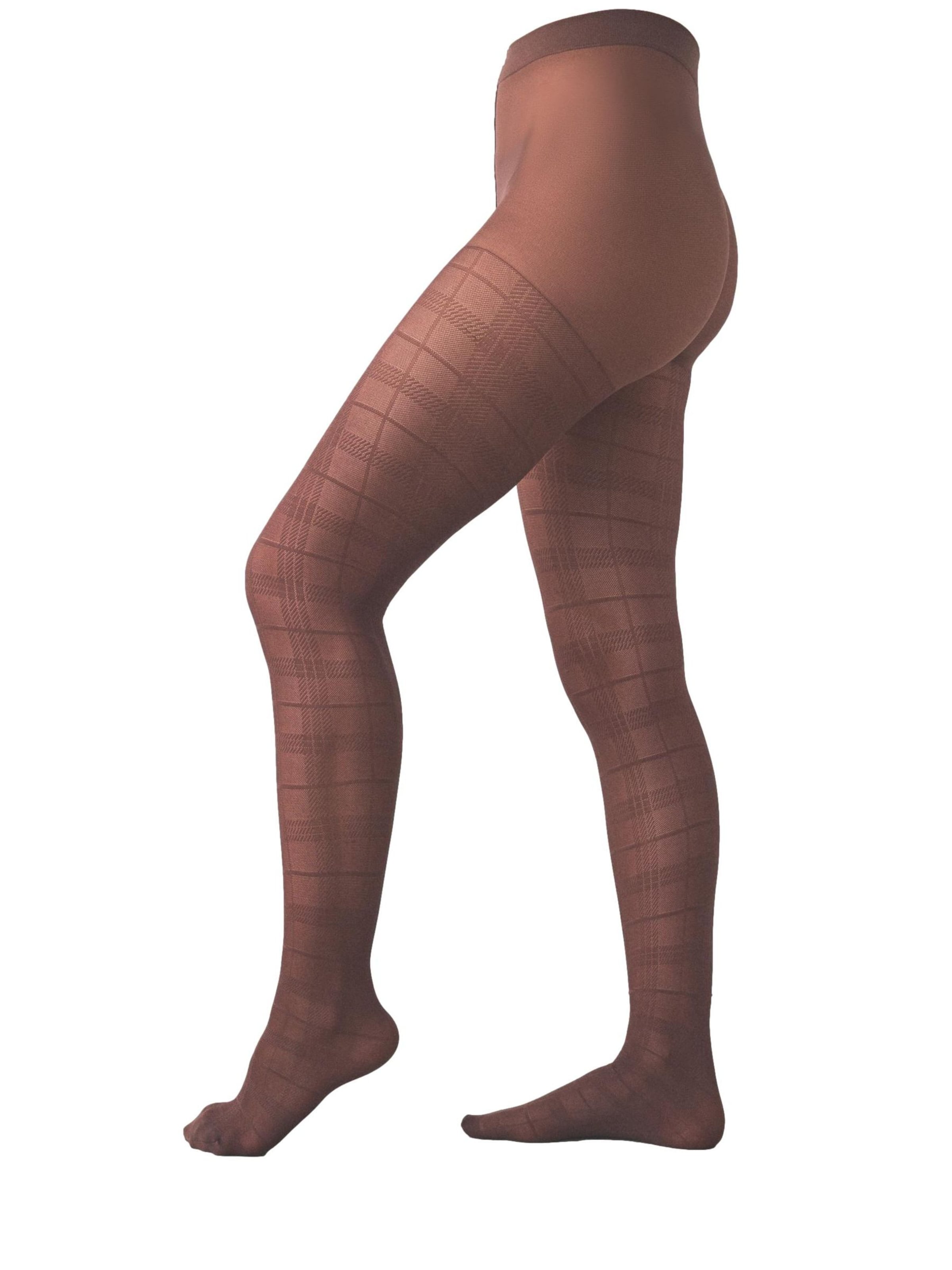 Next - Collants em castanho: frente