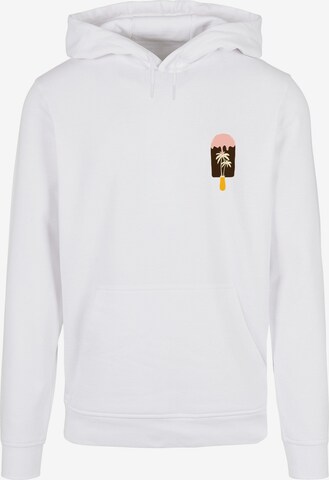 Merchcode Sweatshirt 'Summer - Icecream' in White: front