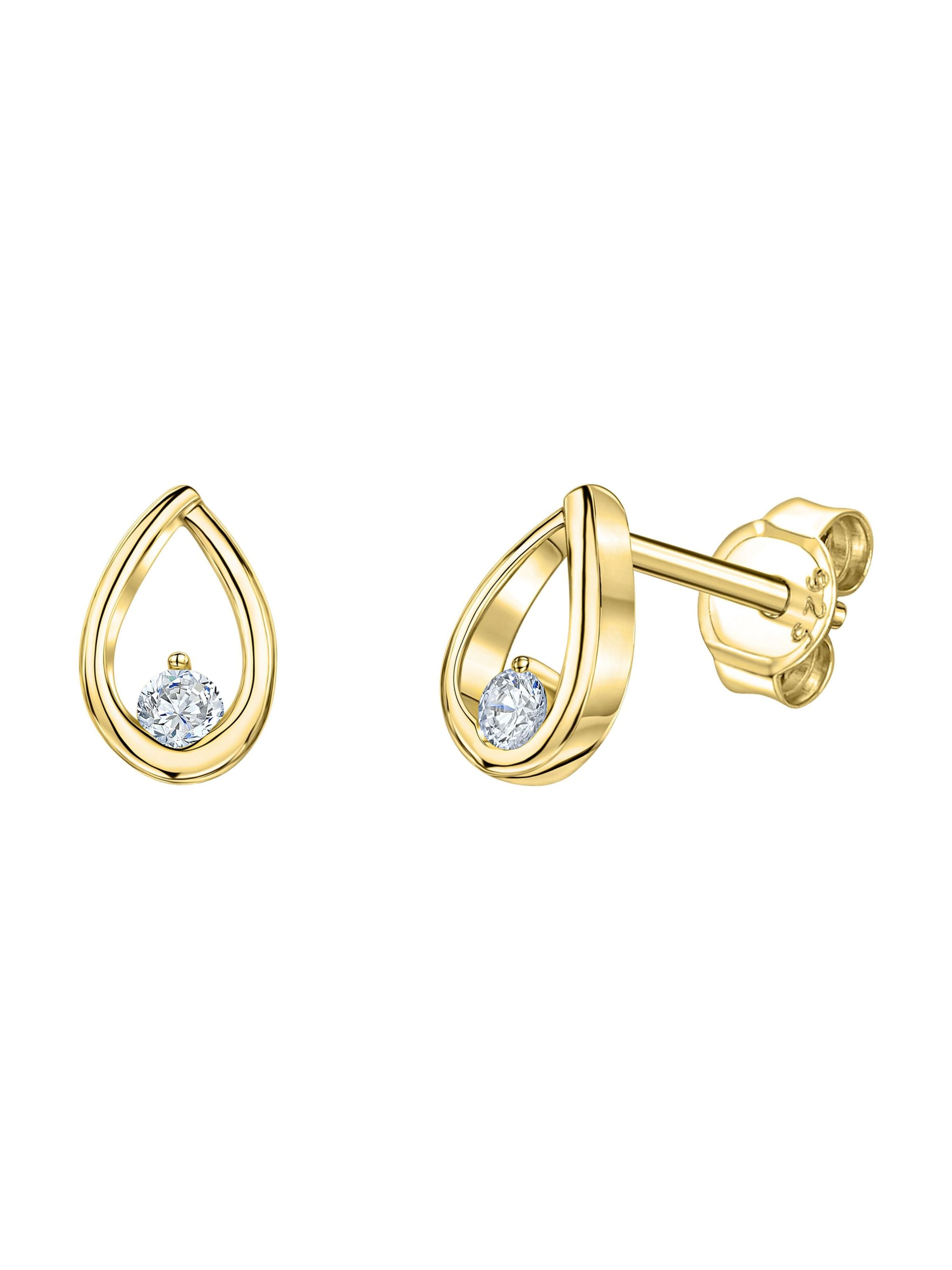 Fascination by Ellen K. Ohrringe in Gold: Vorderseite