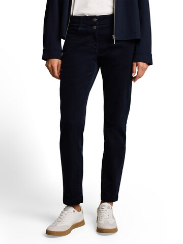 TOM TAILOR - Tapered Calças em azul: frente