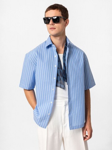 Antioch Comfort fit Button Up Shirt 'Fernando' in Blue