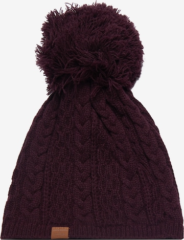 Superdry Beanie in Purple: front