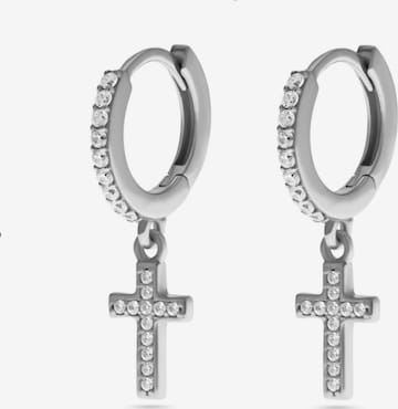 CHRIST Earrings in Silver: front