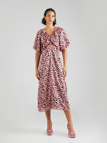 Robe 'Flashy Heart' co'couture en rose : devant