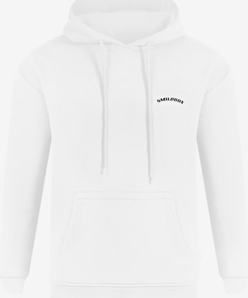 Smilodox Sweatshirt 'Rylee' in Wit: voorkant