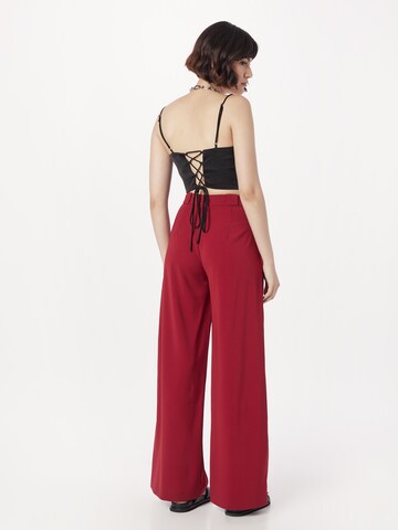 Wide leg Pantaloni di PATRIZIA PEPE in rosso