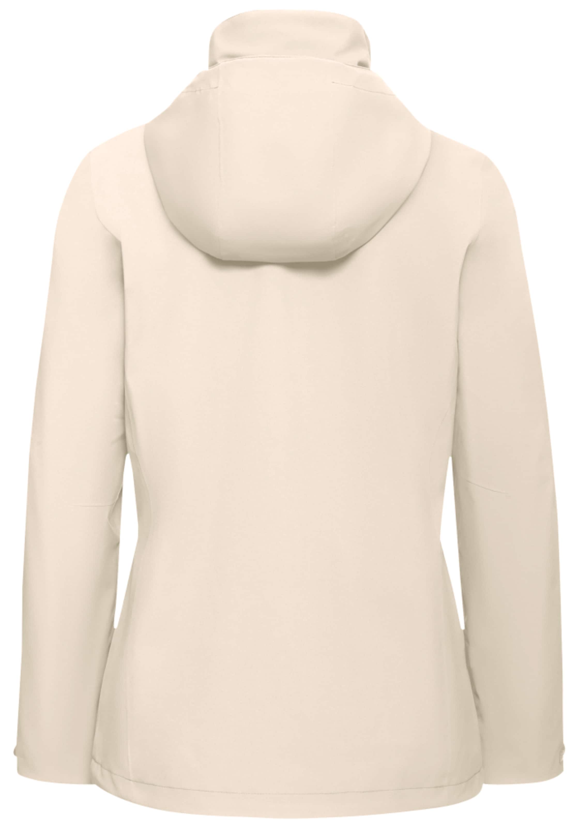 JACK WOLFSKIN Outdoor jacket 'Trailtime' in Beige