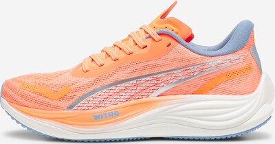 PUMA Chaussure de course 'Velocity Nitro 3' en bleu ciel / gris / corail / orange fluo, Vue avec produit