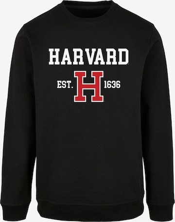 Merchcode Sweatshirt 'Harvard University - Est 1636' in Schwarz: predná strana