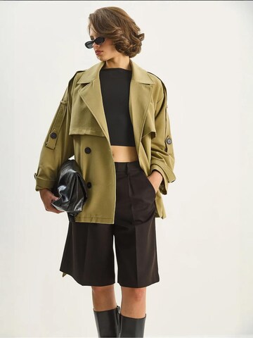 Manteau mi-saison Bianco Lucci en vert