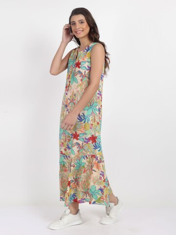 VICCI Germany Maxikleid mit wunderschönem mehrfarbigem Blumendruck in Mischfarben
