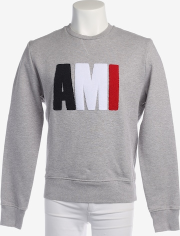 Ami Paris Sweatshirt / Sweatjacke M in Grau: Vorderseite