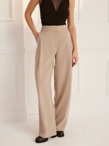 Guido Maria Kretschmer Women - Loosefit Pantalón 'Sienna' en beige: frente