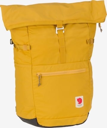 Zaino sportivo 'High Coast' di Fjällräven in giallo: frontale