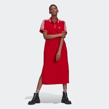 ADIDAS ORIGINALS Jurk 'Thebe Magugu Reg' in Rood: voorkant