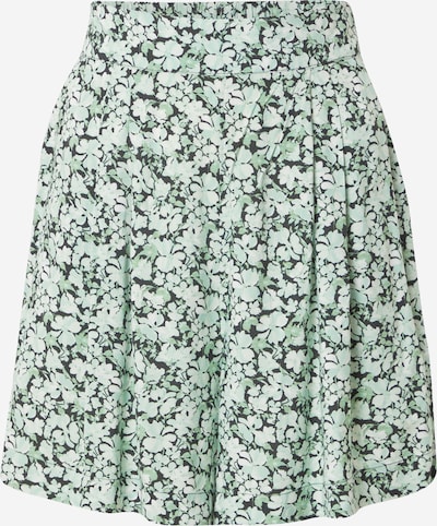 Pantaloni cutați 'Farah' Gina Tricot pe verde / negru / alb, Vizualizare produs