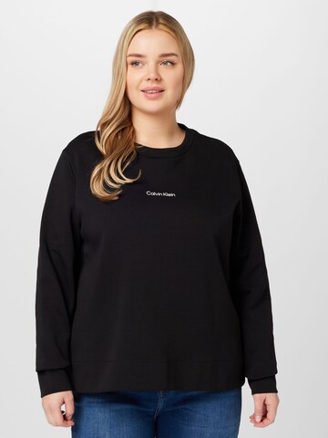 Calvin Klein Curve Sweatshirt in Black: front