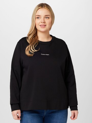 Calvin Klein Curve Bluzka sportowa w kolorze czarny: przód