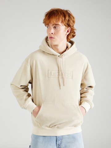 LEVI'S ® Sweatshirt 'Baby Tab Pf Hoodie' i beige: forside
