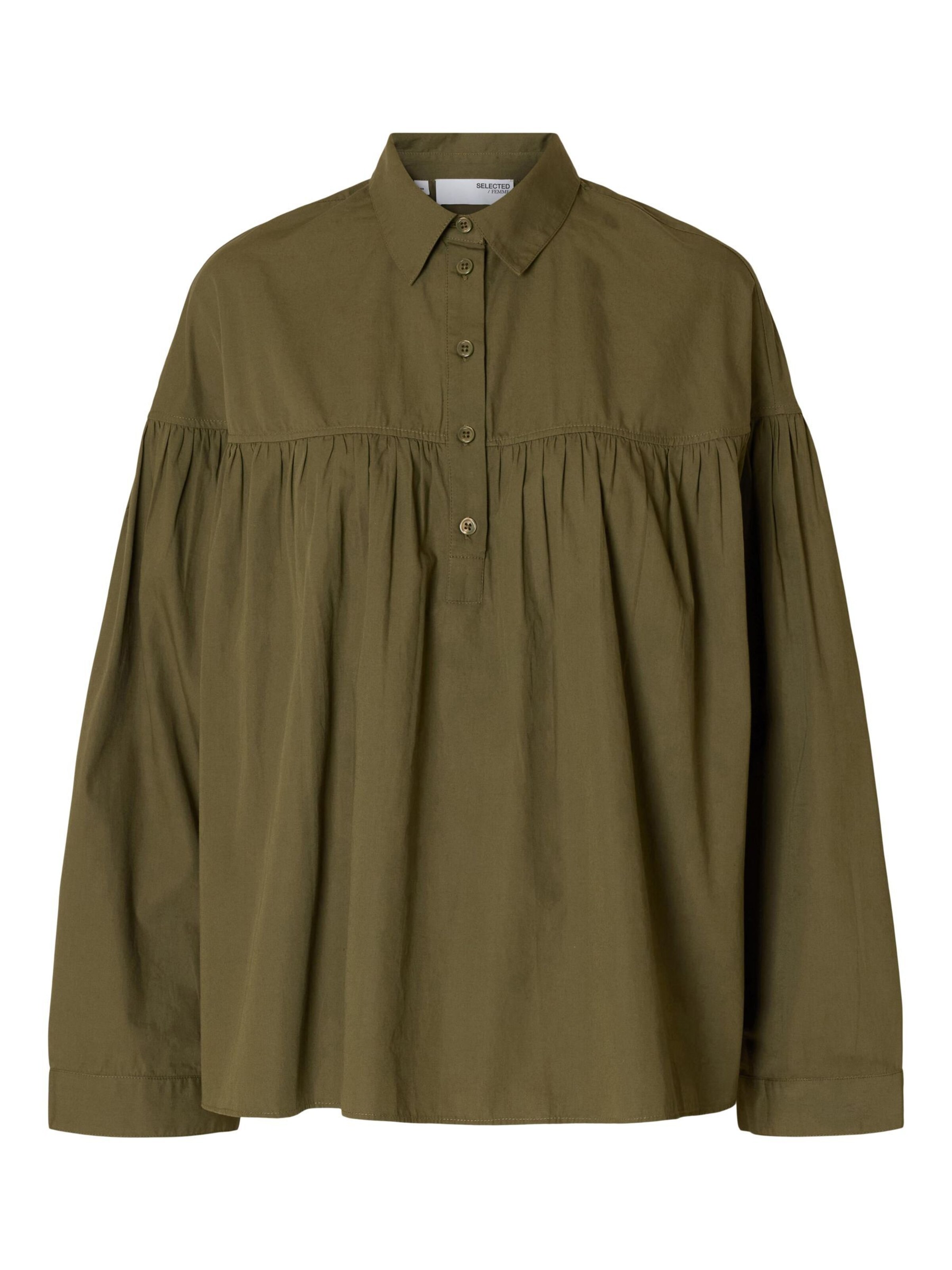 Camicia da donna SELECTED di colore verde scuro, Visualizzazione prodotti