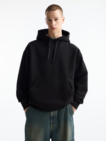Pull&Bear Mikina – černá: přední strana