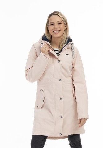 Manteau fonctionnel Schmuddelwedda en rose : devant