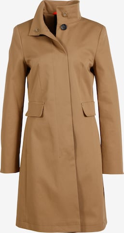 Fuchs Schmitt Between-Seasons Coat in Brown: front