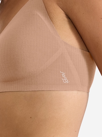 Bustier Soutien-gorge ' Blue ZERO Feel Pure ' SLOGGI en marron