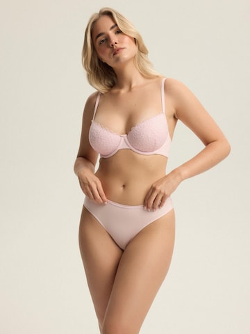 ESOTIQ - Push-up Sujetador 'Bügel-BH Arien, Racerback, florale Spitze' en rosa